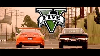 GTA V The Fast and The Furious  Drag Race Scene PS4 [upl. by Adnilema]