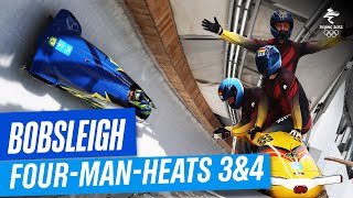 Bobsleigh  FourMan Heat 3 amp 4  Full Replay  Beijing2022 [upl. by Jordon184]