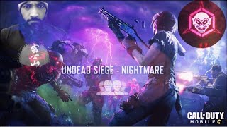 Grinding Hard Mode amp Nightmare Mode  UNDEAD SIEGE  Call of Duty® Mobile 2024 [upl. by Nirik]