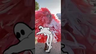 Bag Queen Dancing with a ghost plasticbagrecycle wearableart [upl. by Coppock]