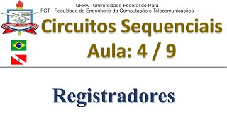 Registradores Exemplos  04 22  Circuitos Sequenciais  Eletrônica Digital [upl. by Eusassilem785]