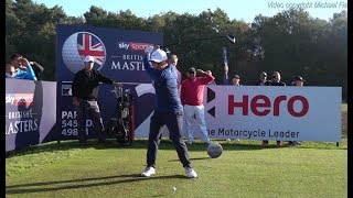 Francesco Molinari golf swing DriverLong Iron Sky Sports British Masters October 2018 [upl. by Inal600]