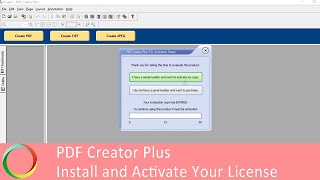 Install and Activate PDF Creator Plus License  PEERNET [upl. by Aidole]