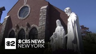 Blessings offered to sincerestored baby Jesus statue vandalized at Queens church [upl. by Acenahs696]