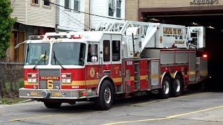 PFD Ladder Tower 6 Battalion 11 amp Engine 5 Responding [upl. by Neyuh902]