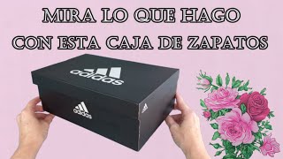 Convierte una simple caja de zapatos de cartón en un organizador de mesa para tu zona de trabajo DIY [upl. by Roselia67]