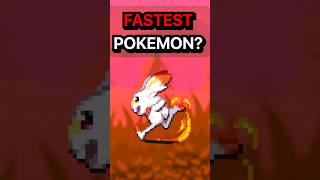 Who Is The FASTEST Pokémon pokemon shorts [upl. by Surtemed]