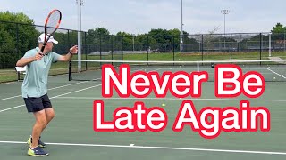 This Drill Fixes Late Ground Strokes Tennis Technique Explained [upl. by Akcirret]