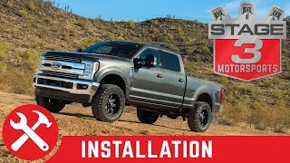 2017 F250 amp F350 Super Duty 4WD BDS 2quot Leveling Kit with Shocks Install [upl. by Wixted]