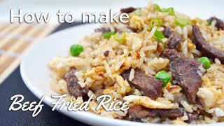 How to cook BEEF FRIED RICE  Chinese Takeaway Style [upl. by Atirak]