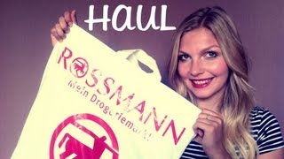 ROSSMANN HAUL August 2013  MakeUp Monday [upl. by Valli134]