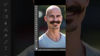 Fill With Smart Looking Hair on the Bald Head Using Photoshop [upl. by Eladnek351]