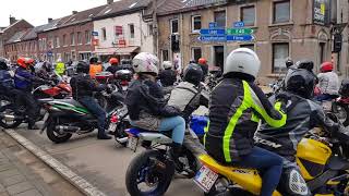 Enterrement de motards a TROOZ très émouvant [upl. by Ogren]