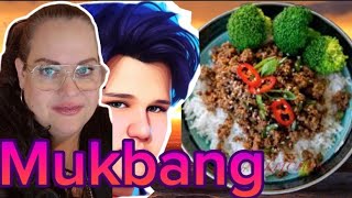 Mukbang  köttfärsgryta med ris [upl. by Bonner]