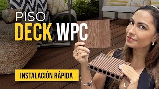 Cómo instalar pisos deck WPC 👷 [upl. by Yzmar]