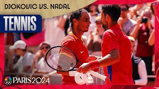 Novak Djokovic STANDS TALL against Rafael Nadal in singles competition  Paris Olympics  NBC Sports [upl. by Aggappora]