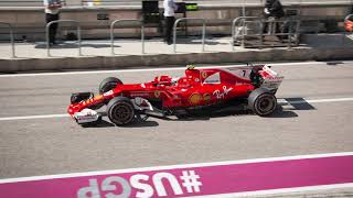 Formula 1 Austin GP 2018 Kimi Räikkönen team radio celebration [upl. by Reynold510]