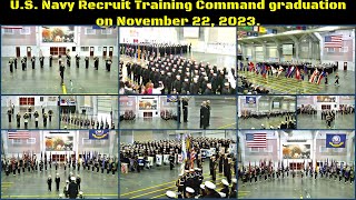 US Navy Recruit Training Command graduation on November 22 2023 [upl. by Sevart]