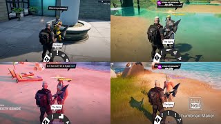 Talk to the Joneses Fortnite Challenge Tutorial Spire Quest [upl. by Casie]