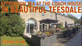 AT TEESDALE FOR AFTERNOON TEA IN EGGLESTON HALL COACH HOUSE [upl. by Ayikin]