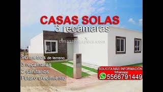 CASAS EN TIZAYUCA 3 recámaras 2017 Casas en Tizayuca con crédito Infonavit en Fraccionamiento [upl. by Grigson]