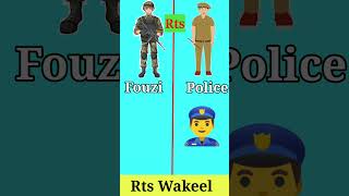 Fouzi vs police funny comparestion youtubeshorts comparisonking ytshorts [upl. by Enrique]