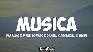 Farruko Myke Towers Darell  Musica Letra ft Arcangel x Wisin x Dj Luian x Mambo Kingz [upl. by Ycal786]