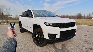 2023 Jeep Grand Cherokee Altitude 4X4 Start Up Walkaround POV Test Drive and Review [upl. by Atirys25]