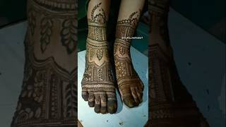 Legs mehndi design 🌿 bridal mehendi designs 🌿 bridal legs 😍🌿mehandi yt mehndi [upl. by Breskin]