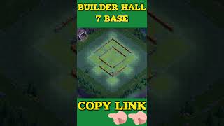 Builder Hall 7 BH7 Base Layout  Copy Link 2024  Clash of Clans [upl. by Jerrilyn]