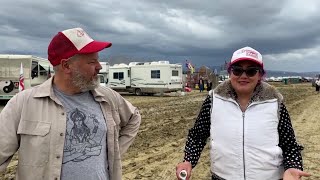 Burning Man attendees make the most of muddy festival ‘The best burn ever’ [upl. by Myrtle]