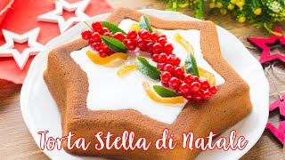 Torta Stella di Natale Arancia e Cioccolato  Pan darancio con gocce di cioccolato  55Winston55 [upl. by Arnaud]