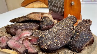 Making Traditional South African Biltong  Homemade biltong [upl. by Gayla144]