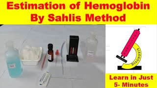 Hemoglobin estimation by Sahlis Method [upl. by Pease636]