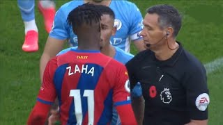 Wilfred Zaha fight vs Man City players  Crystal Palace vs Manchester City 20 [upl. by Gardie]