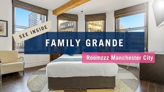 Family Grande Studio  Apartment Tour  Roomzzz Manchester City [upl. by Sidonnie508]