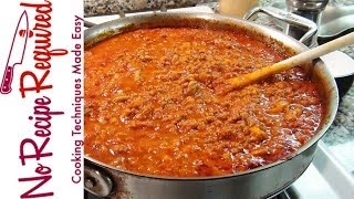 Bolognese Sauce  Spaghetti Sauce  NoRecipeRequiredcom [upl. by Kandace]