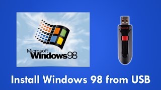 Install Windows 98 from USB Flash Drive with Easy2Boot [upl. by Igiul]