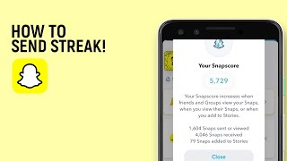 How to send streak in snapchat in android easy [upl. by Eirroc]