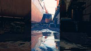 A day in the shipyard ship maritime shipping sea floating reflection water photography [upl. by Ellimaj]