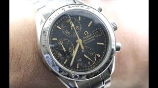 Omega Speedmaster Chronograph Date 35135400 Luxury Watch Review [upl. by Saisoj]