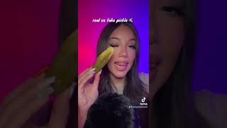 REAL PICKLE VS FAKE PICKLE 🥒 asmr shorts [upl. by Salmon]