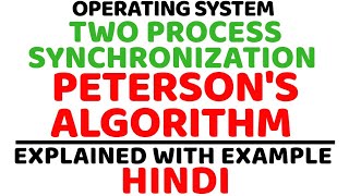 Petersons Solution Petersons Algorithm ll Operating System ll Two Process Synchronization [upl. by Tiossem909]