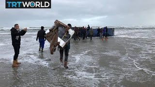 Container Chaos Ship loses 270 containers in North Sea storm [upl. by Nnaes557]