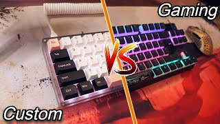 200 Custom Keyboard vs 200 Gaming Keyboard Sound Comparison [upl. by Rochester]