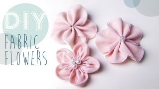 DIY StoffBlumen selber machen [upl. by Chaille]