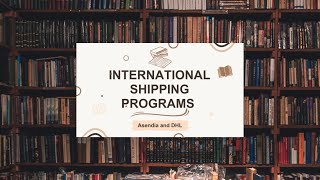 BIBLIOs International Shipping Programs [upl. by Cutlor]