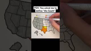 POV You asked me to define “the South” 🇺🇸 usa unitedstates map geography states south [upl. by Aradnahc]