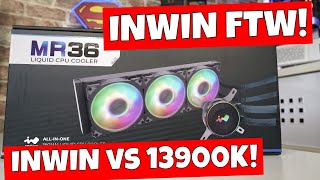 Inwin MR36 ARGB 360mm AIO CPU Cooler Unboxed amp Tested vs 13900K [upl. by Moreville]