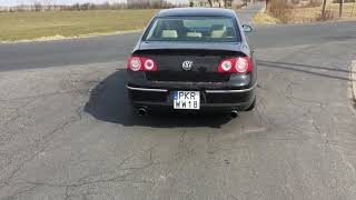 Passat B6 32 VR6 custom exhaust sound [upl. by Terrej543]